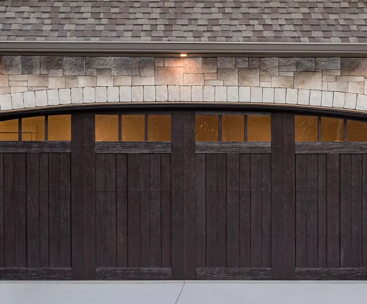 Clopay Canyon Ridge Limited Edition 5-layer faux-wood door — Reynolds