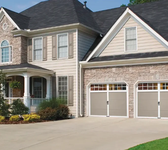 Clopay Grand Harbor Collection carriage-house garage door — Reynolds install