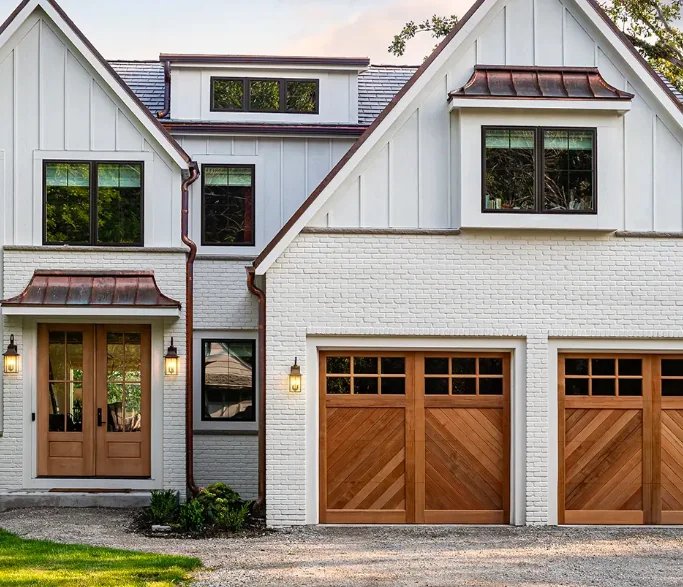 Clopay Reserve Wood Custom Series real wood garage door — Reynolds install